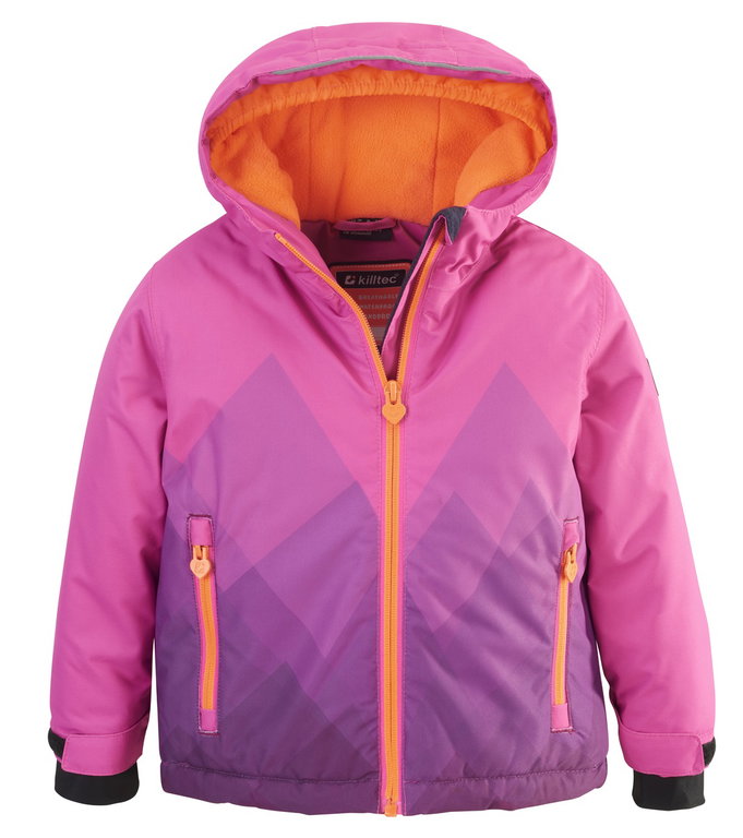 Killtec Winterjacke KW 106 (winddicht, wasserdicht, Schneefang, PFC-frei) neonpink Kleinkinder